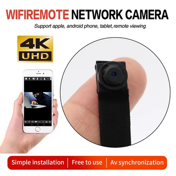 4K 1080P WiFi IP Mini Kamera Modul Gibanja DV P2P Fotoaparat, Video Snemalnik Home security mini camcorder daljinski upravljalnik night vision