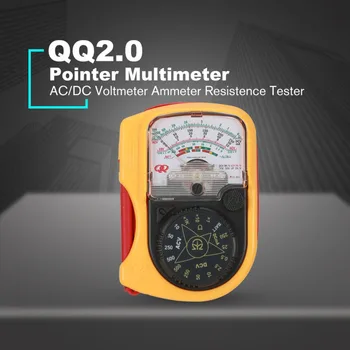 QQ2.0 Roko držite Žep Kazalec Analogni Multimeter AC/DC Voltmeter Mehanske Ampermeter Trenutno Napetost Odpornost Tester Meter