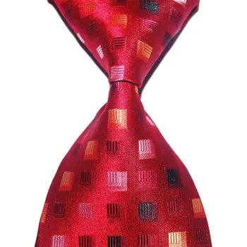 Klasična Kariran Kravato Pika Svile Kravatni Darilo Za Moške 10 cm, Širina Moda Žakarske Tkanine Formalno Obrabe Poslovnih svate Božič