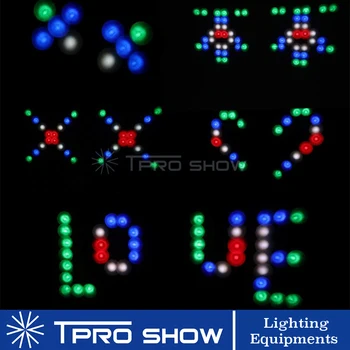 Mesečeva cvetlica Stranka Svetlobe RGBW LED Dot Vzorcem Dmx Razsvetljavo Učinek Ladja Mini Projektor Novost Gobo Profesionalni DJ Disco