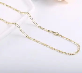 WT-N1227 Priljubljena Figaro verige ogrlica medenina z zlato Electroplated ženska moda povezavo verige ogrlica