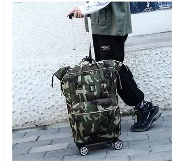 24 Palčni Ženske voziček Nahrbtniki nosijo na prtljage torbe, Potovalne Torbe za Voziček Vozni darilne vrečke s kolesi Kolesih Nahrbtnik vrečke