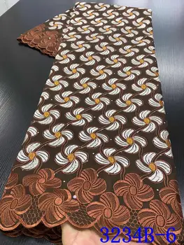 NIAI Švicarski Voile Čipke V Švici do leta 2020 Visoke Kakovosti Afriške Čipke Tkanine Embroiderey Nigerijski Čipke blago Za Obleko XY3234B-3
