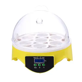 Mini 7 Jajce Inkubator Perutnine Inkubator Brooder Digitalni Nadzor Temperature Jajce Inkubator Hatcher za Piščanca Ptičje Jajce
