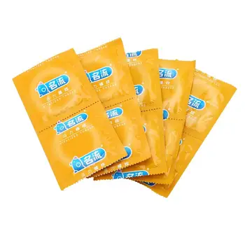 30 Kosov (3 polja) Naravni Latex Kondomov Vitalized Nit Močna Stimulacija Penisa Rokav Varen Seks Orodje Limonin Okus za Oralni Seks