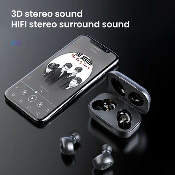 FLOVEME Brezžično Slušalko Bluetooth Slušalke Slušalke HD Stereo Brezžično Brezžično Smart Phone Stereo Zvok Čepkov Dual