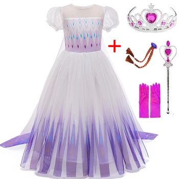 Baby Dekleta Obleke Nov Prihod Obleke za Dekleta Princesa Anna Elsa Cosplay Hallowmas Kostum Fant je Stranka Obleko Otroci Dekliška Oblačila
