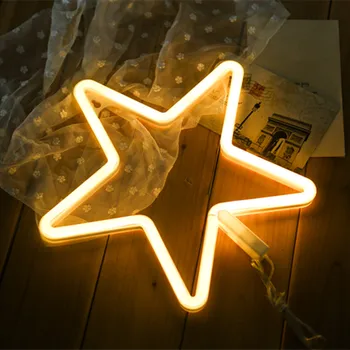Novost, Ustvarjalno Neon LED Lučka za Polnjenje po vmesniku USB Noč Luč Božične Počitnice Stranka Otrok, Okras, Darila Led Pohištvo, Razsvetljava