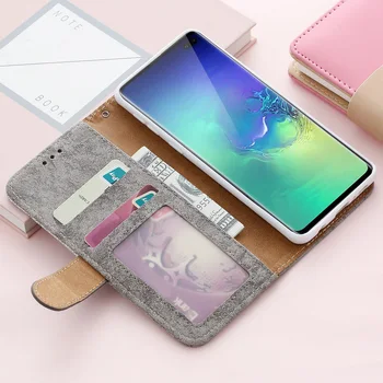 Luksuzni Flip Denarnice PU Usnjena torbica za Samsung Galaxy S8 S9 S10 S20 Ultra Opomba 10 Plus Bleščice Telefon Kritje Fundas Coque