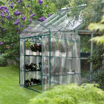 PVC Toplo Vrt Stopnje Mini Gospodinjski Rastlin Toplogrednih Kritje Nepremočljiva Anti-UV Zaščito Vrt, Rastline, Cvetje (Brez Železa Stojalo)