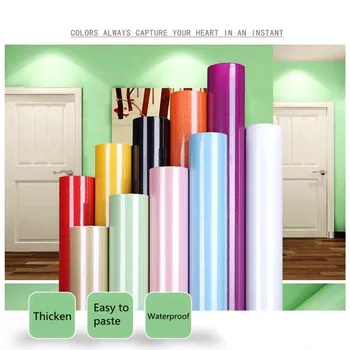 5m Barva Okrasni Film Stenske nalepke PVC samolepilne Nepremočljiva Visoko Temperaturna Odpornost Kuhinja Decals Home Design