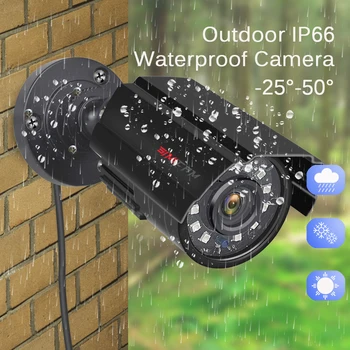 SIMICAM Varnosti CCTV 5MP AHD Fotoaparat na Prostem Nepremočljiva Kamer Dan & Noč Nadzor HD 3.6 mm Objektivom IR-CUT