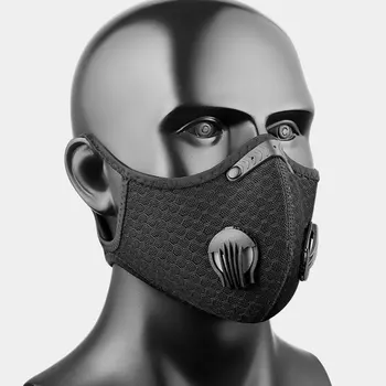 Nov Obraz, Usta Masko Proti Prahu Anti Onesnaževanja Dih Ventil PM2.5 Oglje, Filter Za Masko Respirator Zaščitne Maske