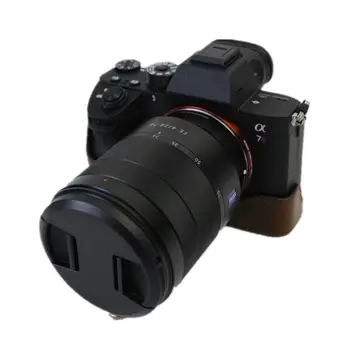 Baterija Openning Fotoaparat Pravega Usnja Primeru Pokrovček Za Sony A7RIII A7R Mark III A7R3 Fotoaparat Hald Telo Pokrivajo Dno Primerih